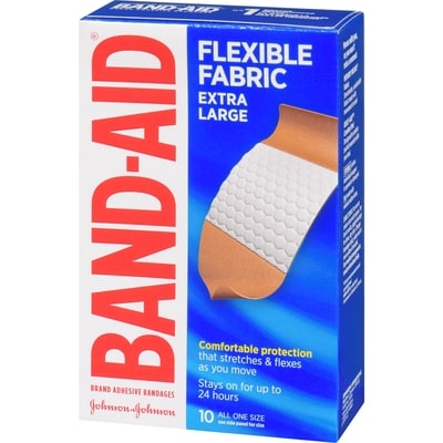 Flexible Fabric Adhesive Bandages, Extra Large