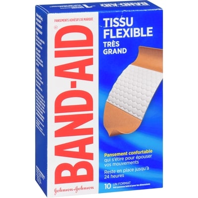 Pansements adhésifs Tissu flexible, très grand