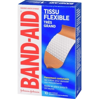 Pansements adhésifs Tissu flexible, très grand