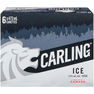 Carling Dry Bière ice (Pièce d’identité requise au moment du ramassage) 6x473.0 ml, 0,49 $/100ml