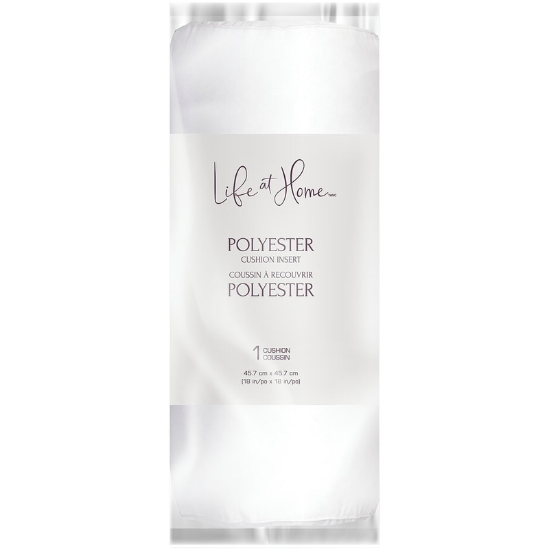 Polyester Cushion Insert, 18 in x 18 in