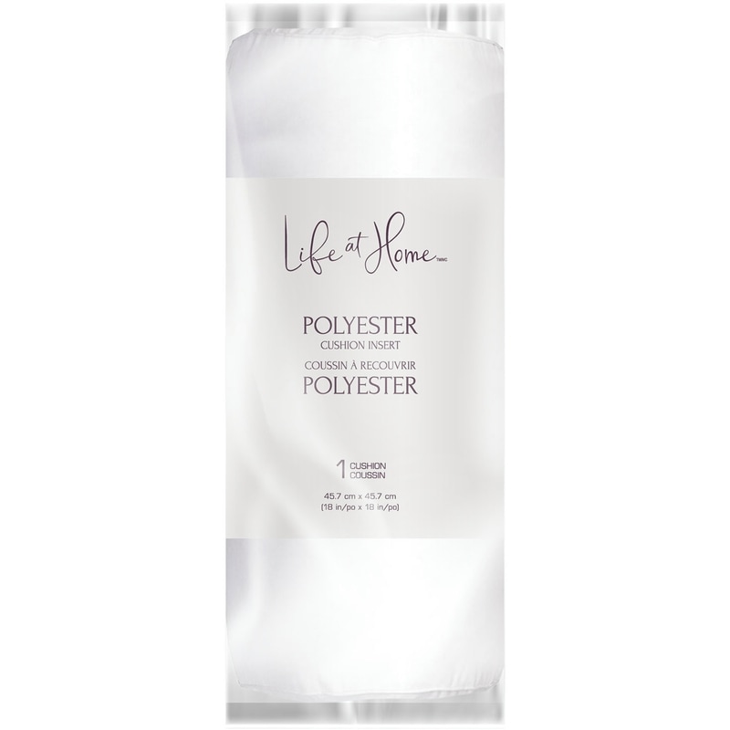 Polyester Cushion Insert, 18 in x 18 in