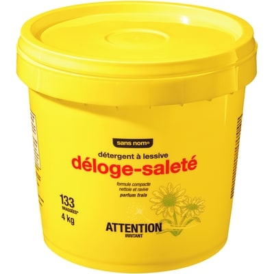 Sans Nom Détergent à lessive déloge-saleté, parfum frais 4 kg, 0,32 $/100g