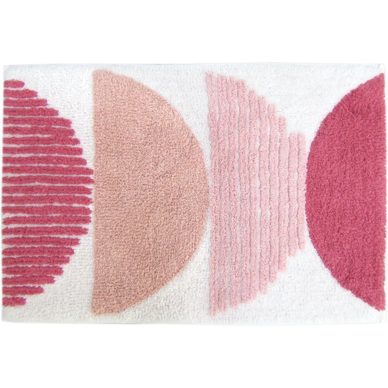 Cotton Tufted Half Circle Rug