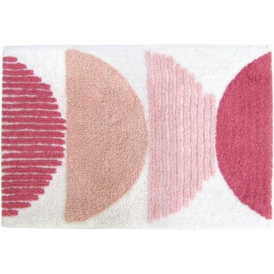 Life at Home Tapis en coton, motif de demi-cercles touffetés 1 ea, 22,00 $/1ch