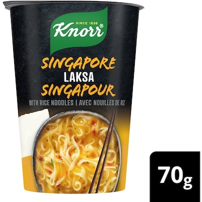 Knorr Rice Noodle Cup Singapore Laksa Low Fat, Vegetarian 70 g, $4.99/100g