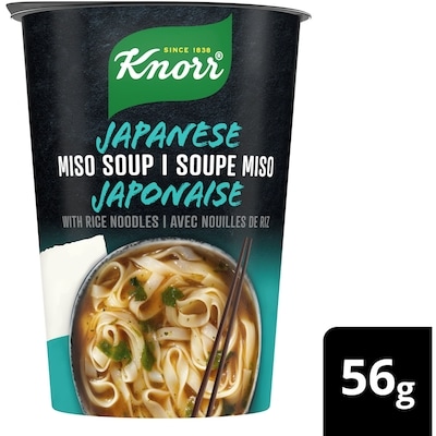 Knorr Rice Noodle Cup Japanese Miso Low Fat, Vegetarian 56 g, $6.23/100g