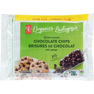 PC Biologique PO PEPITES DE CHOCOLAT 1 kg, 4,80 $/100g