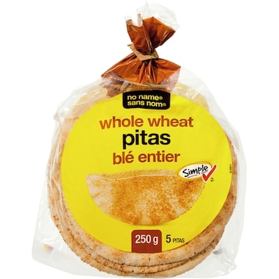 Sans Nom Pitas blé entier 250 g, 0,80 $/100g
