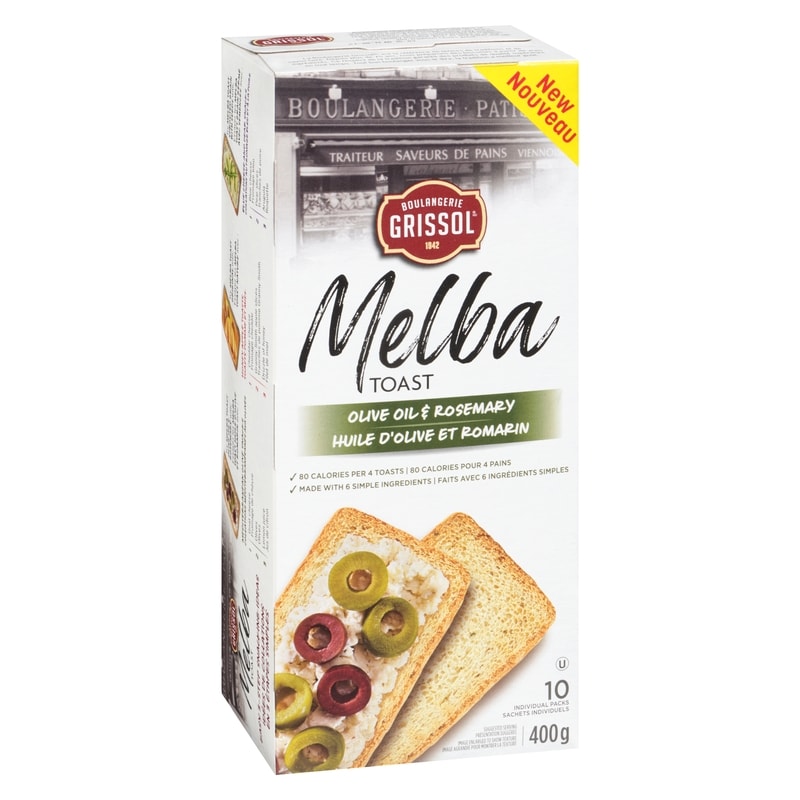 Olive Oil & Rosemary Melba Toast