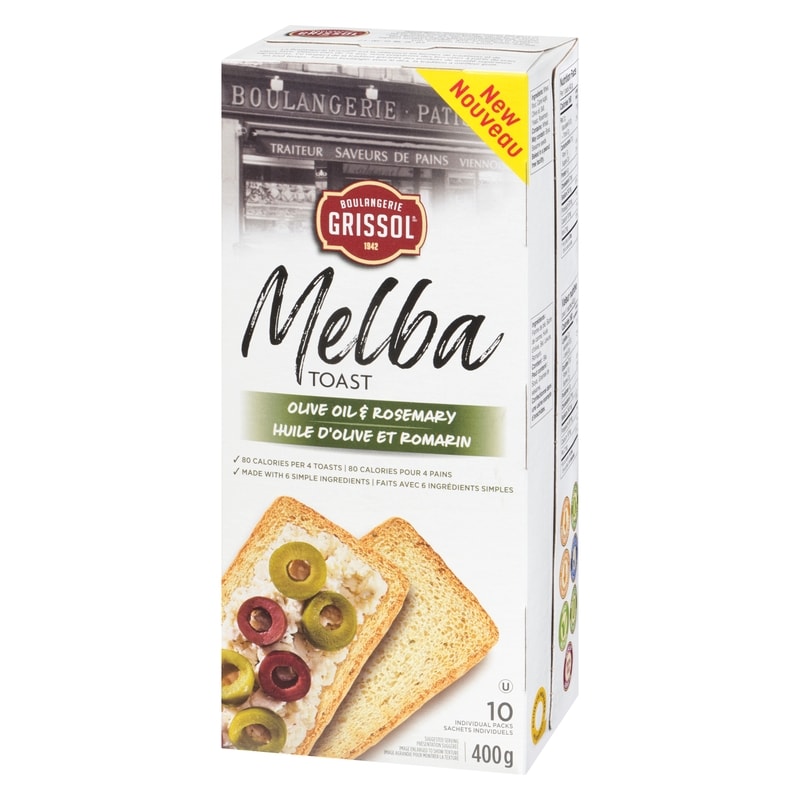Olive Oil & Rosemary Melba Toast