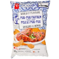 President's Choice World of Flavours Portuguese Chicken Flavour Rippled Potato Chips 200 g, $1.25/100g