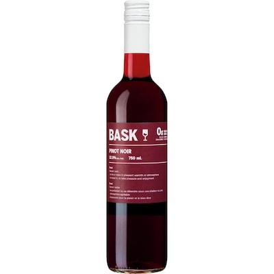 BASK Pinot Noir (ID required at pick-up) 750 ml, $1.76/100ml