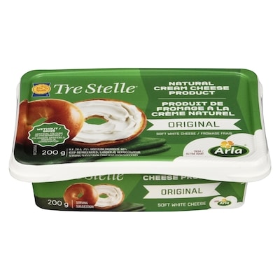 Tre Stelle Tre Stelle Cream Cheese Original     200 g, $1.75/100g