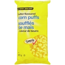 Sans Nom Soufflés de maïs à saveur de beurre 200 g, 1,25 $/100g