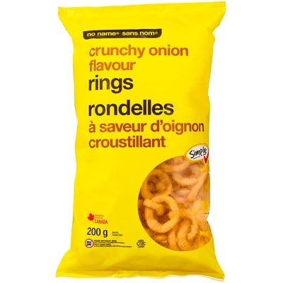 No Name Crunchy Onion Flavour Rings 200 g, $1.50/100g