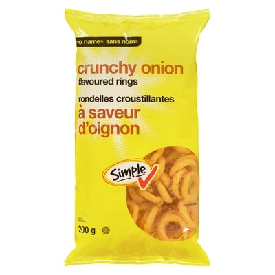 Sans Nom Rondelles croustillantes à saveur d’oignon  200 g, 1,25 $/100g