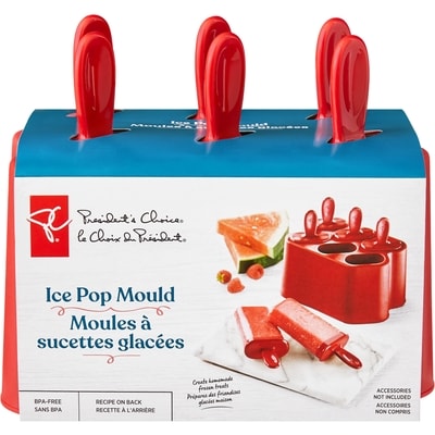 President's Choice Ice Pop Mould Red 6 ea, $1.33/1ea