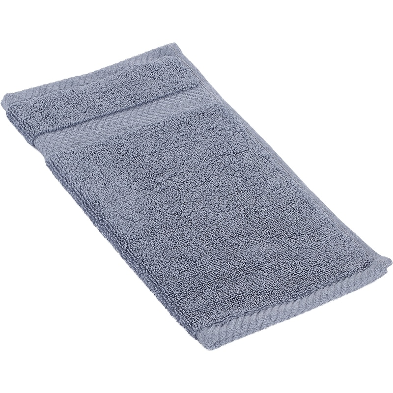 President's Choice Egyptian Cotton Washcloth, Luxuriously Soft & Highly Absorbent, Blue