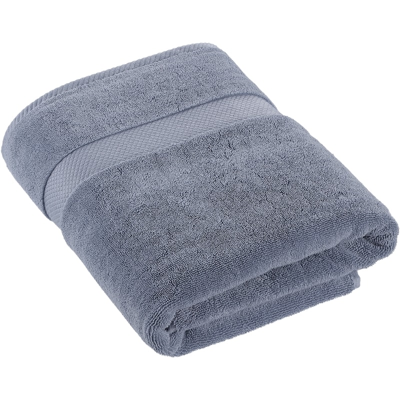 President's Choice Egyptian Cotton Bath Towel, Luxuriously Soft & Highly Absorbent, Blue