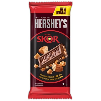 Hershey’s Barre De Chocolat Au Lait Avec Amandes Garnie De 90 g, 3,32 $/100g