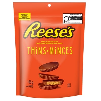 Reese's Reese’S Thins Peanut Butter Cups Milk Chocolate 165 g, $4.24/100g