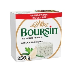 Boursin Fromage à tartiner Ail & Fines herbes 250 g, 4,32 $/100g