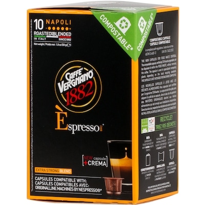 Caffe Vergnano Napoli Espresso Capsules 50 g, $15.58/100g
