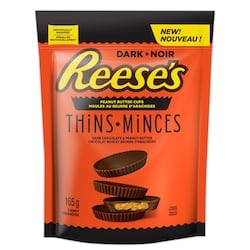Reese’s Moules Au Beurre D’Arachides Et Chocolat Noir 165 g, 2,73 $/100g