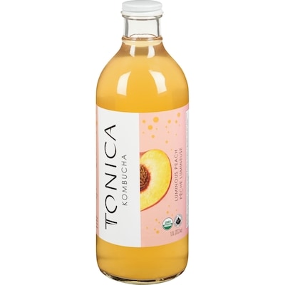 Tonica Kombucha Tonica, pêche 1.1 l, 1,00 $/100ml