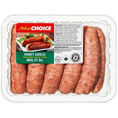 null Honey Garlic Pork Sausages 1 kg, $1.40/100g