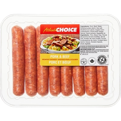 null Pork and Beef Breakfast Sausages 375 g, $1.60/100g