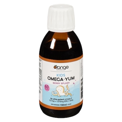 Orange Naturals Omega-Yum Liquid Berry Splash Kids 150 ml, $27.66/100ml