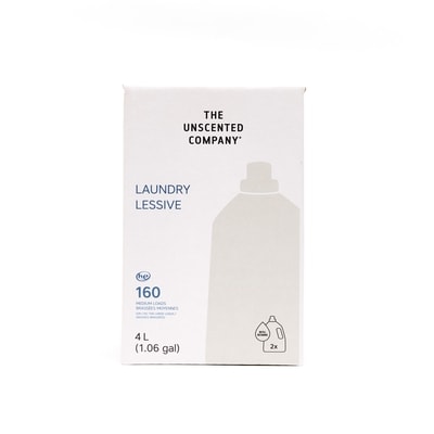 The Unscented Company Boîte de recharge de détergent à lessive The Unscented Company 4 l, 0,82 $/100ml