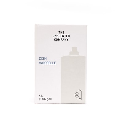 The Unscented Company Dish Soap Refill Box 4 l, $0.67/100ml