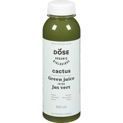 Dose Jus pressé à froid Cactus Dose 300 ml, 2,50 $/100ml