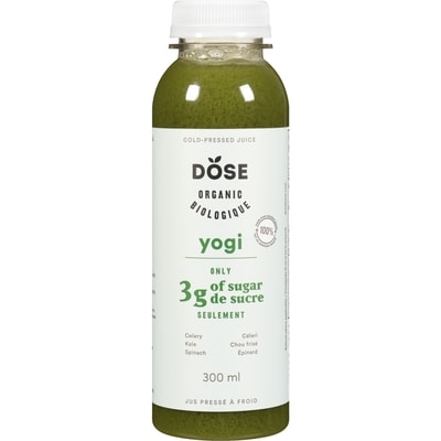 Dose Yogi Cold Pressed Juice 300 ml, $2.50/100ml