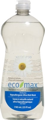 Eco-Max Hypoallergenic Dish Wash     740 ml, $0.54/100ml
