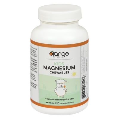 Orange Naturals Kids Magnesium Chewables  120 ea, $0.20/1ea