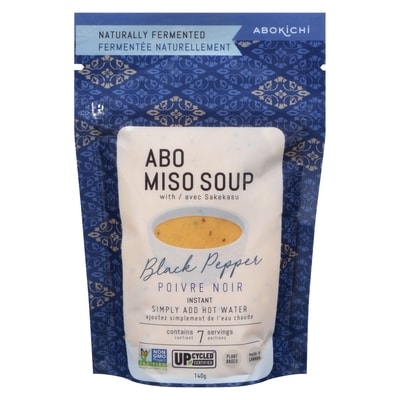 Abokichi Instant Miso Soup Black Pepper   140 g, $7.85/100g