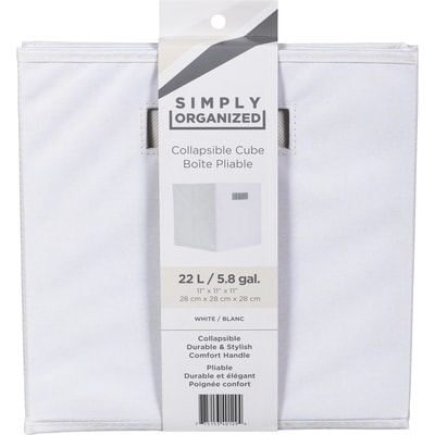 null 22 L Blanc Boîte Pliable 1 ea, 7,00 $/1ch