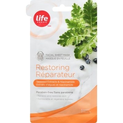 Life Brand Sheet Mask 1 ea, $1.61/1ea