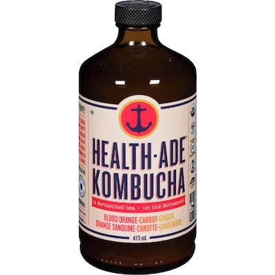 Health-Ade Kombucha Health-Ade – orange sanguine, carotte et gingembre 473 ml, 1,01 $/100ml