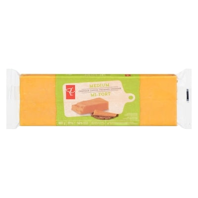 le Choix du Président Fromage cheddar mi-fort 400 g, 1,70 $/100g