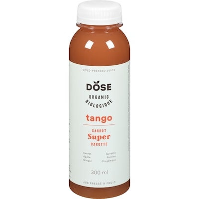 Dose Jus pressé à froid Tango Dose 300 ml, 2,50 $/100ml