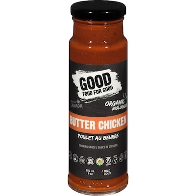 Good Food for Good Good Food For Good Butter Chicken Sauce Organic 250 ml, $4.40/100ml