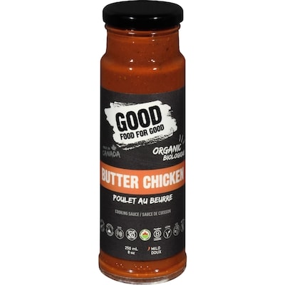 Good Food for Good Sauce de cuisson biologique Poulet au beurre Good Food For Good 250 ml, 4,40 $/100ml