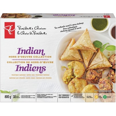 President's Choice Indian Hors D'oeuvre Collection 800 g, $0.49/100g