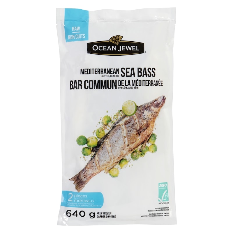 Mediterranean Sea Bass Raw