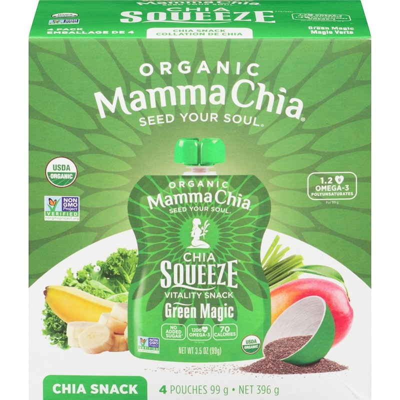 Chia Squeeze Chia Snack Green Magic Organic